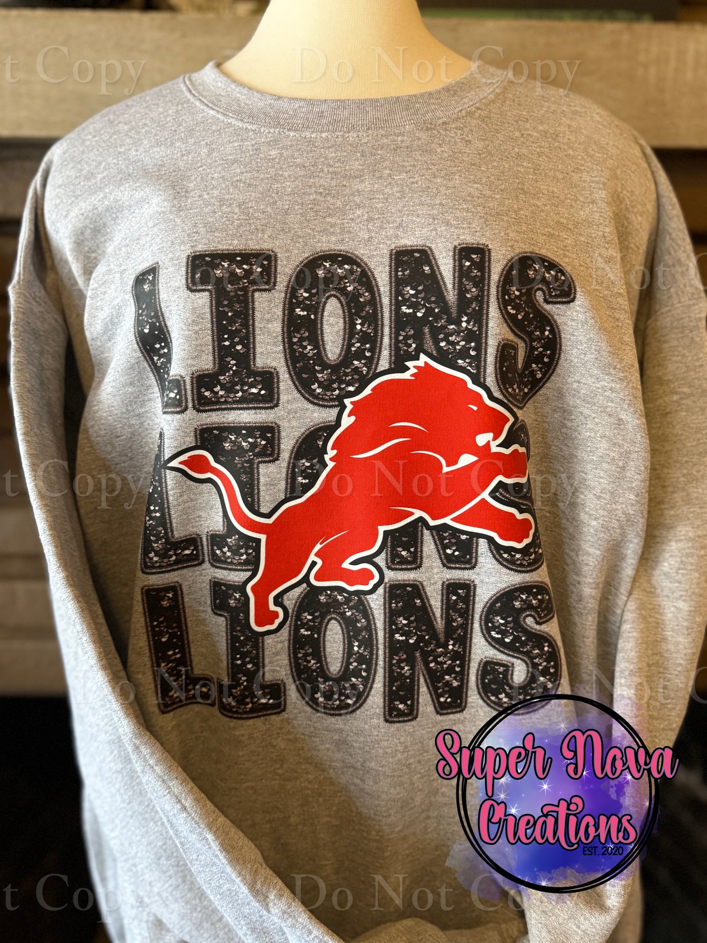 Lions Lions Lions Sequin