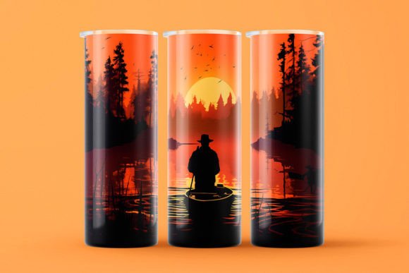Fishing Sunset Tumbler