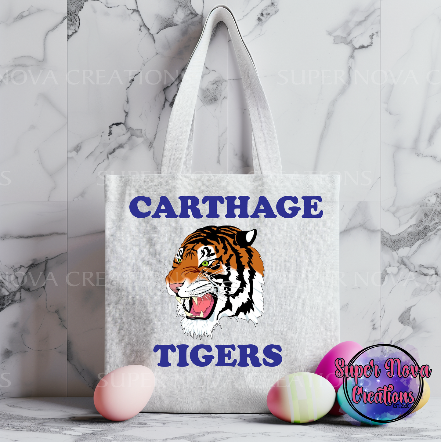 Carthage Tigers Tote Bag