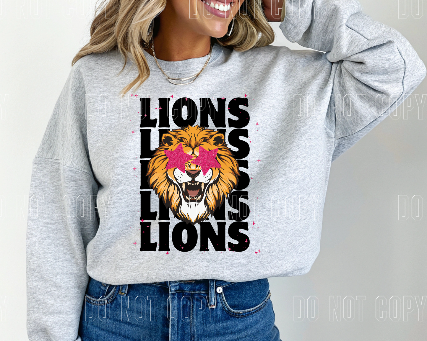 Lions Stacked Stars
