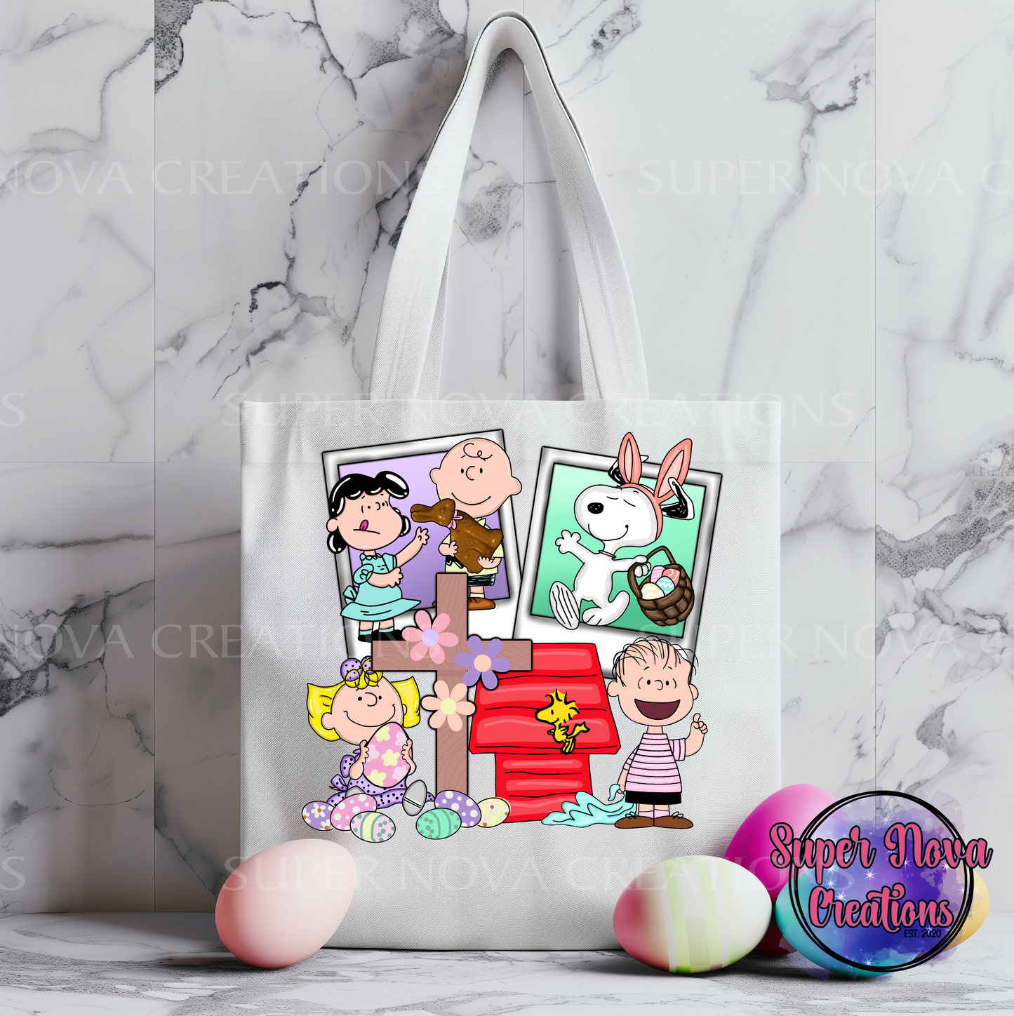 Peanuts Easter Tote Bag