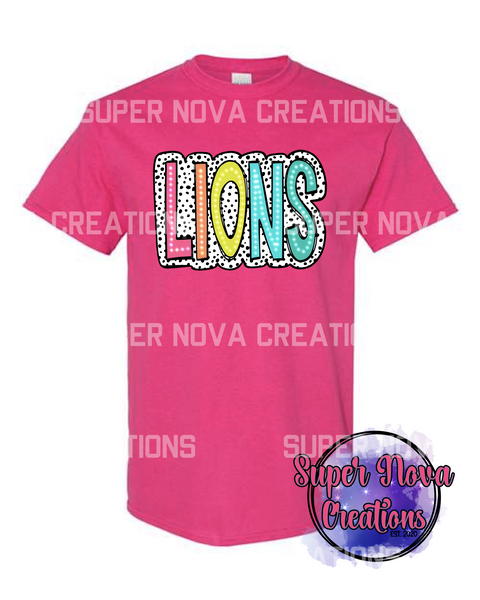 Lions Bright Colored Pink T-shirt