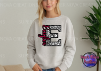 School Mascot Faux Rhinestone Sweatshirt