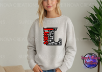 School Mascot Faux Rhinestone Sweatshirt