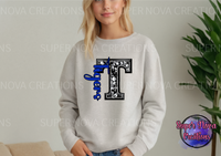 School Mascot Faux Rhinestone Sweatshirt