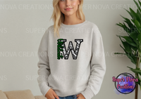 School Mascot Faux Rhinestone Sweatshirt