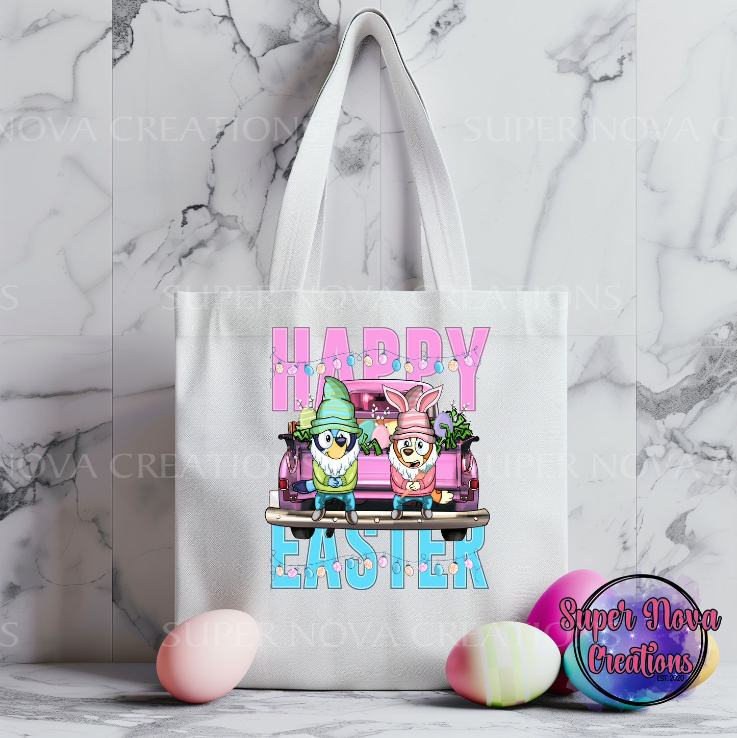 Happy Easter B Tote Bag