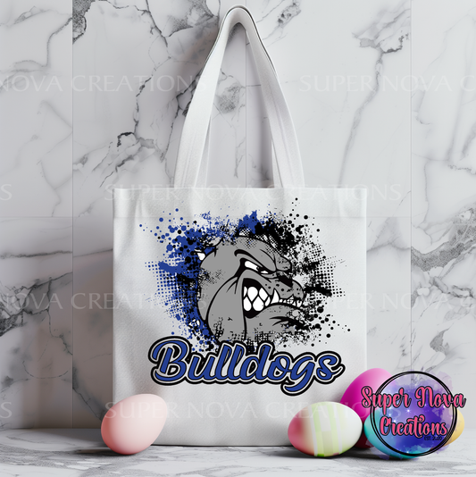 Bulldogs Blue Tote Bag