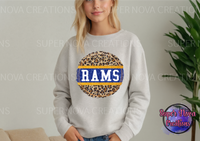 School Mascot Leopard Circle Sweatshirt