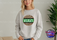 School Mascot Leopard Circle Sweatshirt