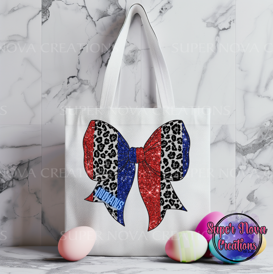 Indians Bow Tote Bag