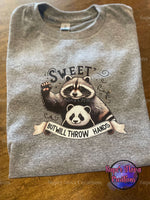 Sweet but will Throw Hands T-shirt