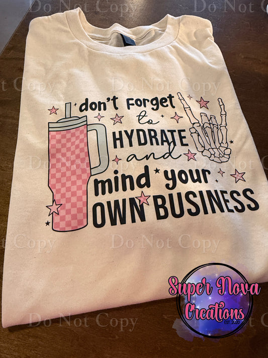 Don’t forget to hydrate