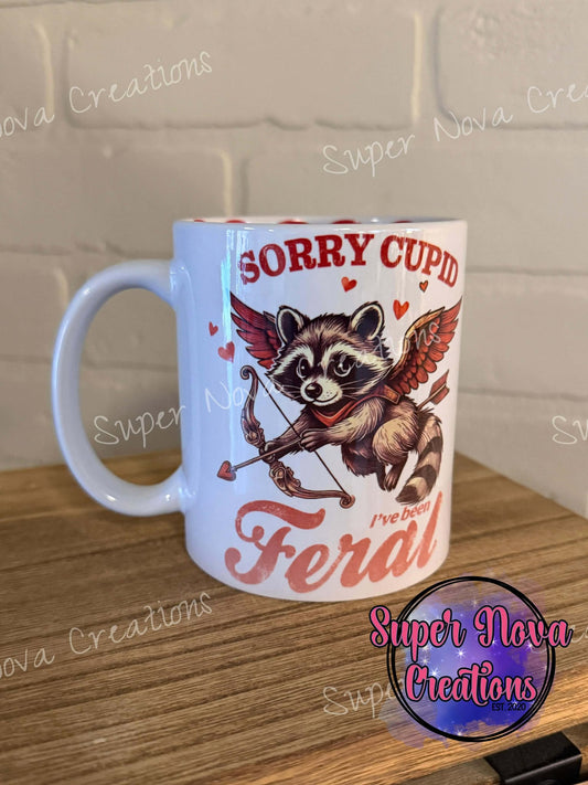 Sorry Cupid I've Been Feral Mug