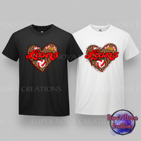 Lions Leopard Heart Volleyball T-shirt