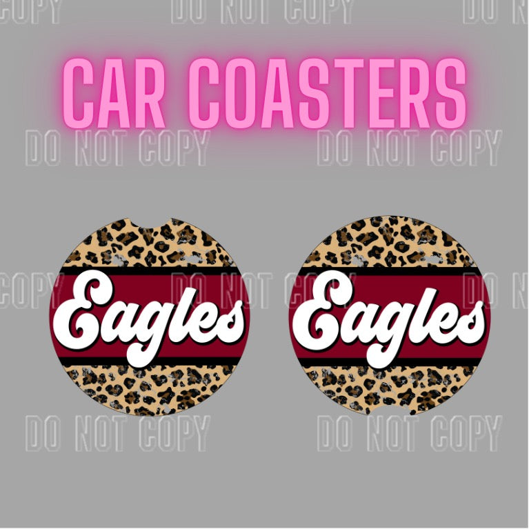 Eagles Car Coaster Set