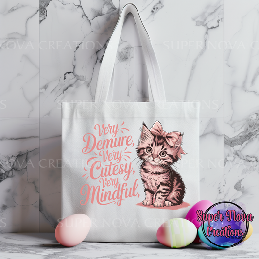 Very Demure Very Cutesy Tote Bag