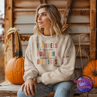 Flannels Hayrides Pumpkins Bonfires Sweatshirt