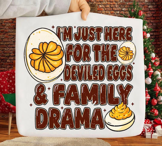 I’m just here for the deviled eggs and family drama