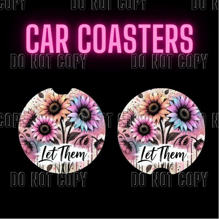 Let them Car Coaster Set