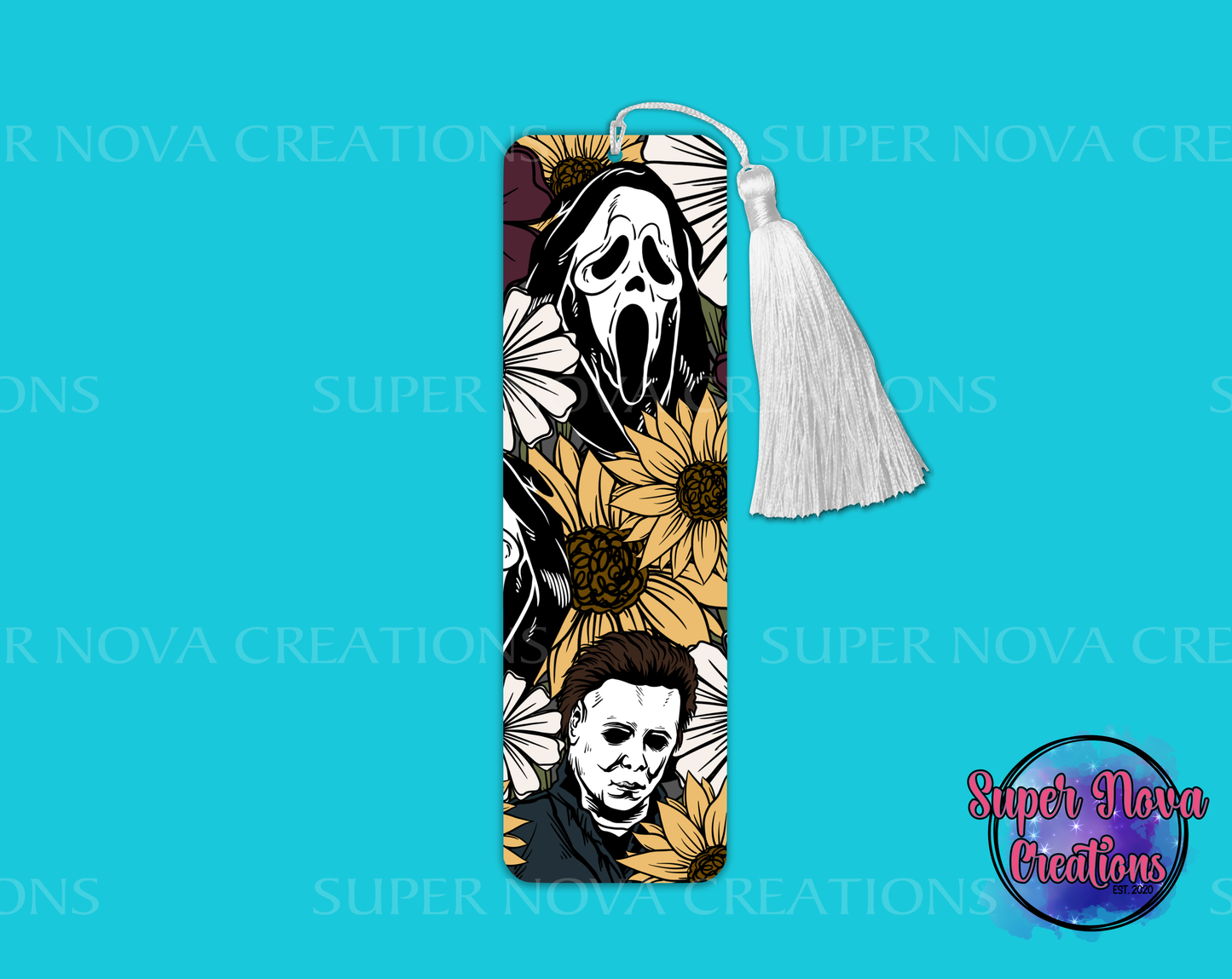 Ghost Face Michael Sunflower Bookmark