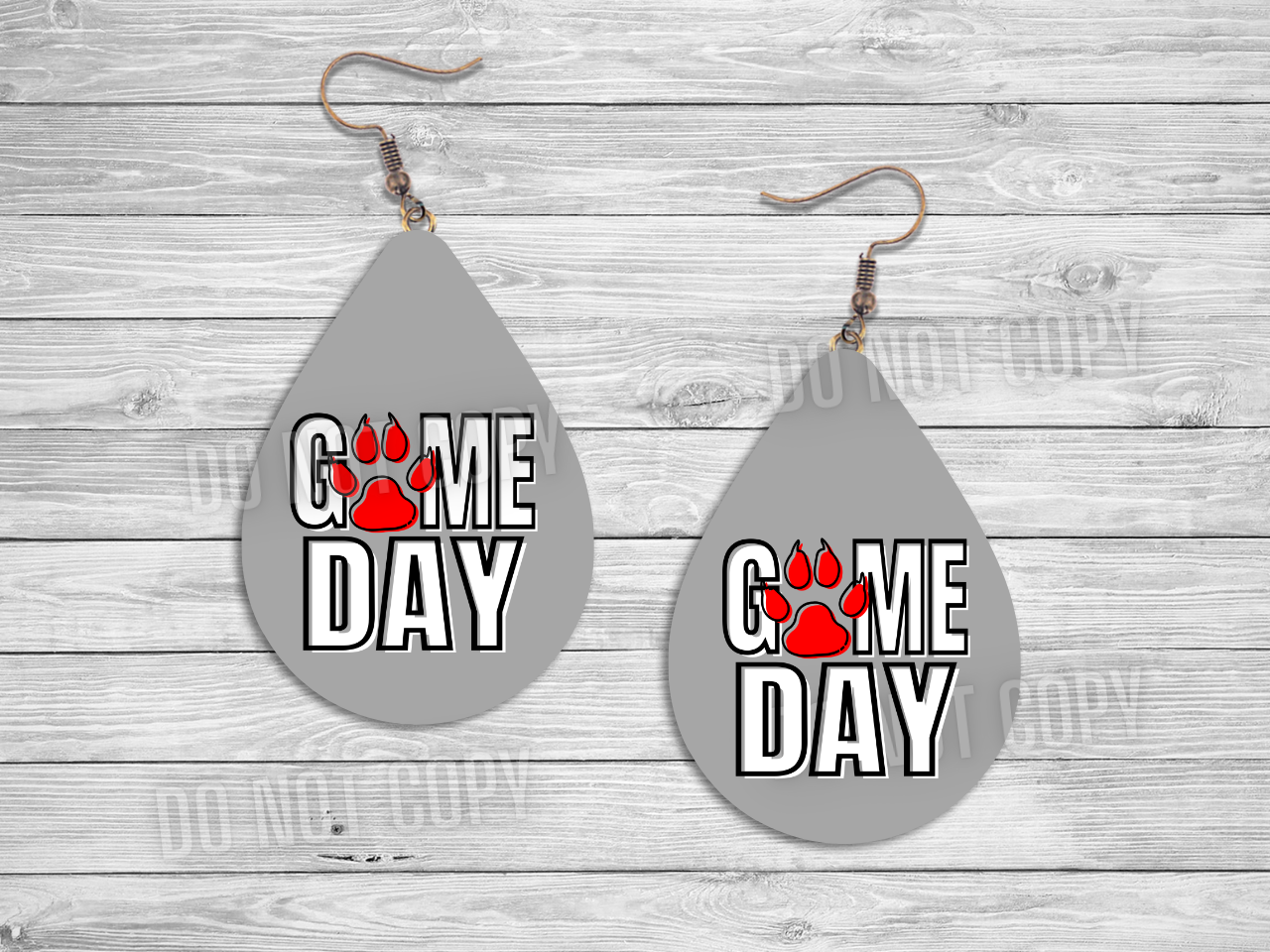 Game Day Lions Paw Earrings