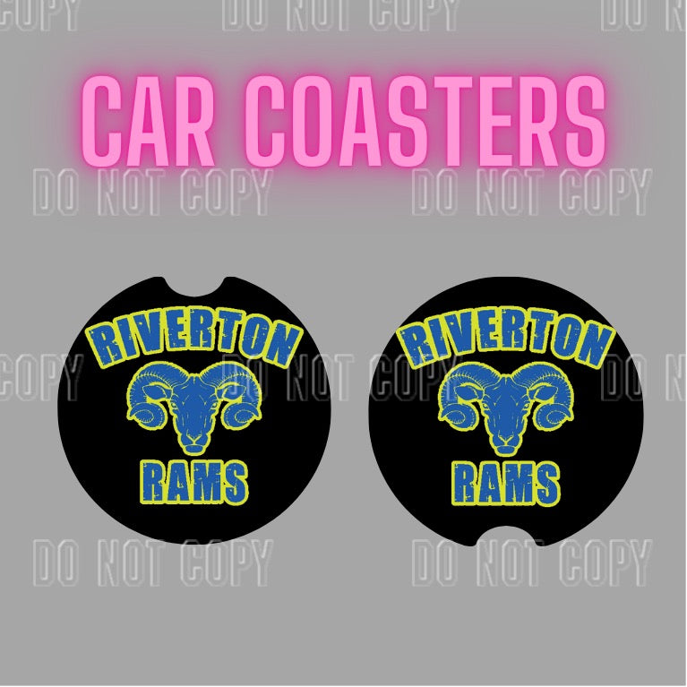 Riverton Rams 4 Car Coaster Set