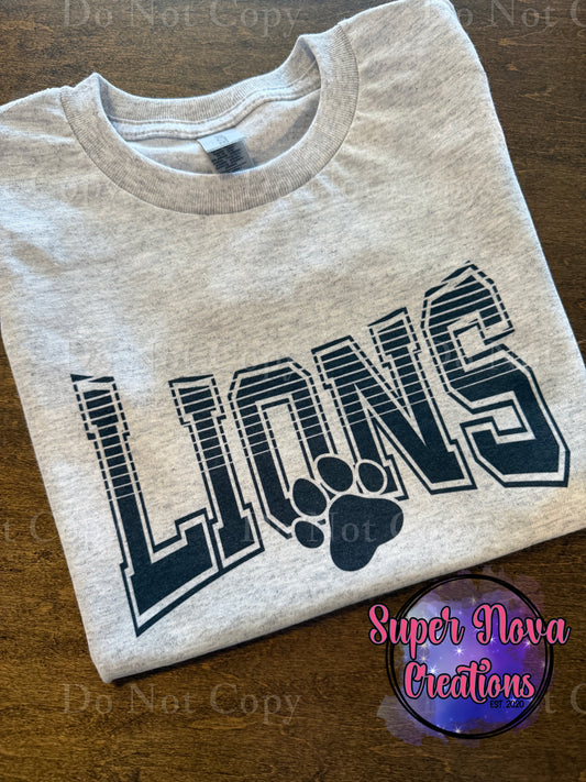 Lions with Paw print