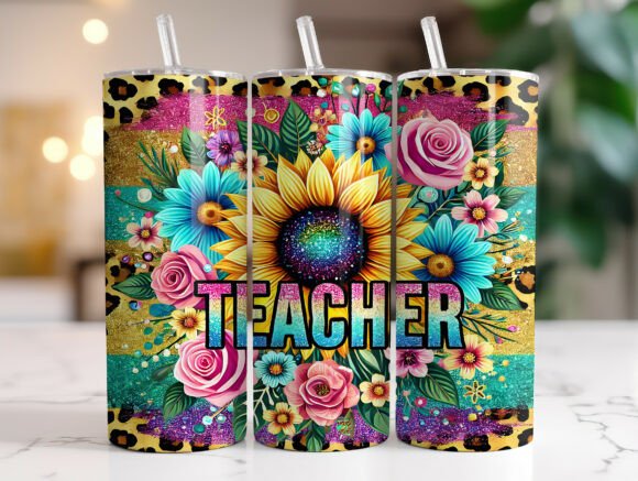 Teacher Sunflower Tumbler