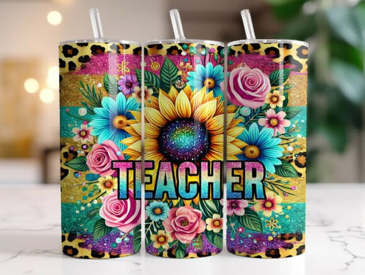 Teacher Sunflower Tumbler