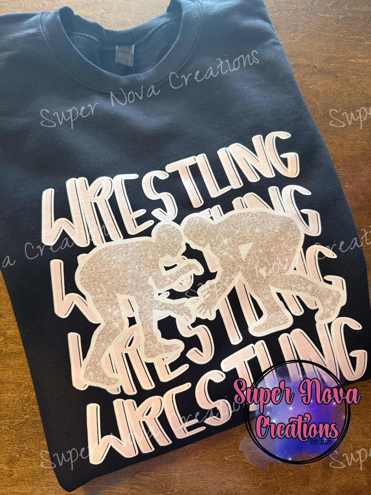 Wrestling Glitter Design