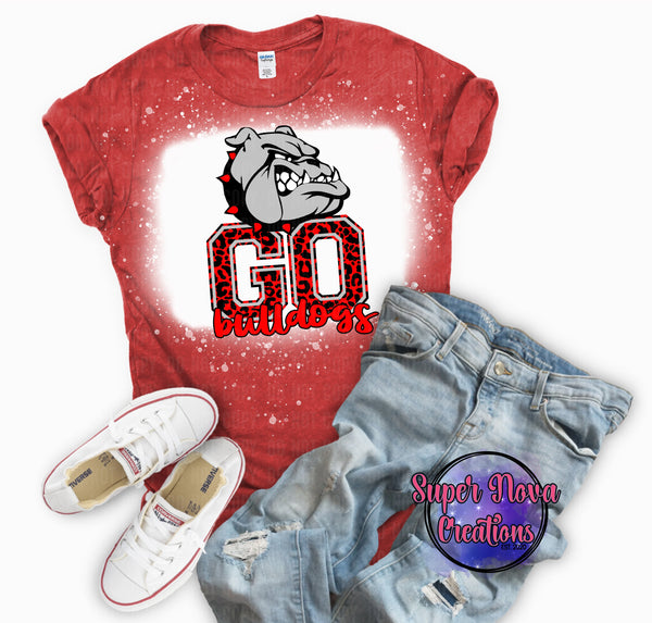 GO Bulldogs Bleached T-shirt