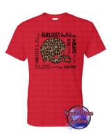 Bulldogs Leopard Helmet T-shirt