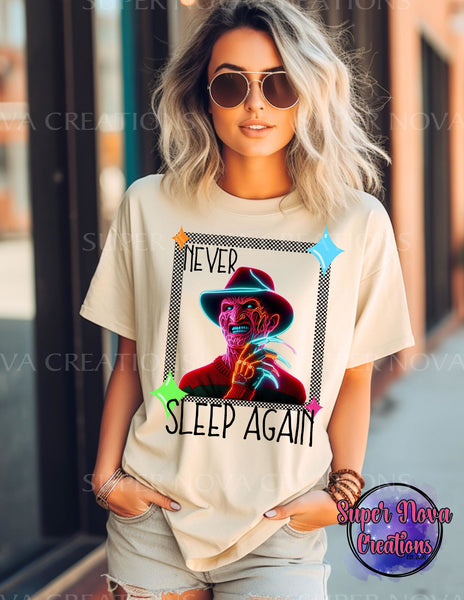 Never Sleep Again Neon T-shirt