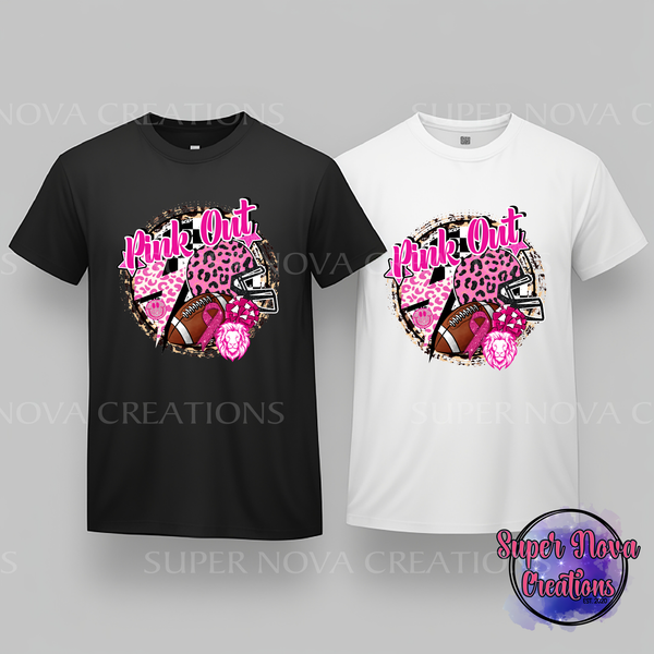 Lions Pink Out Cheer T-shirt